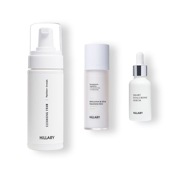 3-х Шаговый комплекс для сухого типа кожи Hillary Step 3 Cleansing and Moisturizing