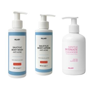 Набор для снижения высыпаний на теле и деликатной очистки интимной зоны Hillary Body Acne & Intimate Care Set for Breakouts