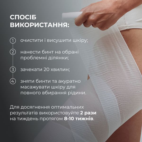 Набор антицеллюлитных охлаждающих обертываний Hillary Cooling Anti-Cellulite Wrap Set