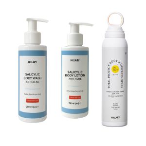 Комплекс для тела против высыпаний и солнечного повреждения SPF 50+ Hillary Body Care