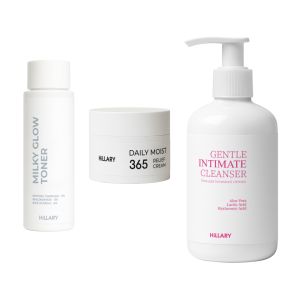 Набор для увлажнения, очищения и осветления кожи Hillary Daily Hydration, Cleanse & Glow Set
