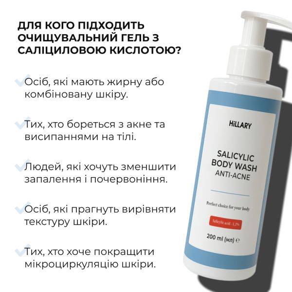 Комплекс против высыпаний на теле и глубокого питания Hillary Body Acne & Deep Nourishment Complex
