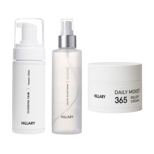 Комплект ухода для жирной и проблемной кожи лица Hillary Basic Skincare Set for Oily & Problem Skin