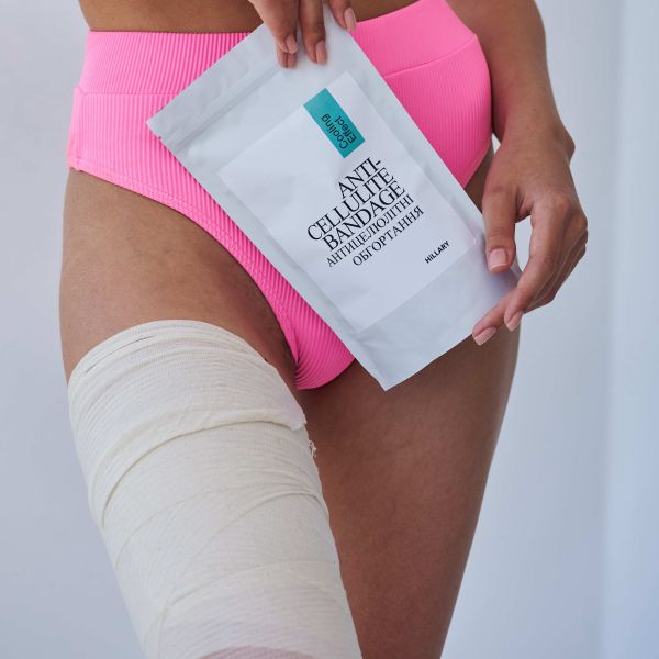 Антицеллюлитное обертывание + жидкость с охлаждающим эффектом Hillary Anti-cellulite Cooling Effect (12 процедур)