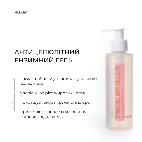 Антицеллюлитный энзимный гель + Антицеллюлитный энзимный гоммаж Zymo Cell