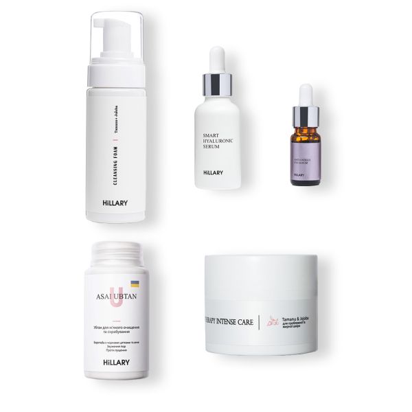 Базовый набор по уходу за жирной кожей Осенний уход Hillary Autumn care for oil skin