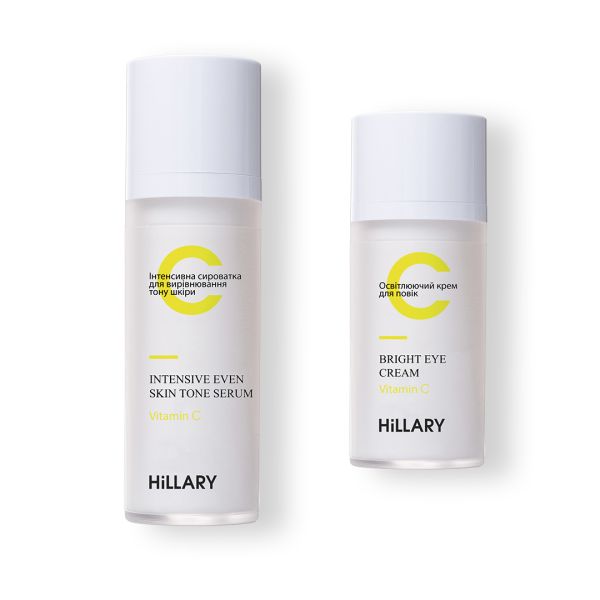 Интенсивная сыворотка + Осветляющий крем для век с витамином С Hillary Vitamin С