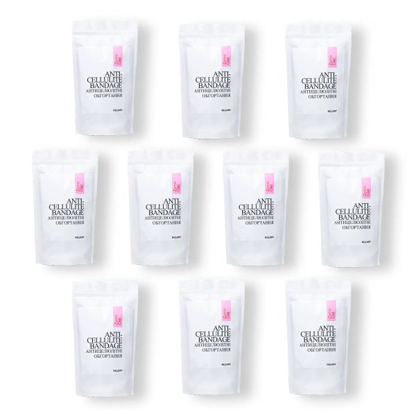 Комплекс антицеллюлитных энзимных обертываний Hillary Anti-cellulite Bandage Zymo Cell (10 уп,)