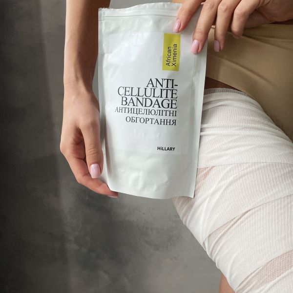 Комплекс антицеллюлитных обертываний с маслом ксимении Hillary Anti-cellulite Bandage African Ximenia (10 уп,)