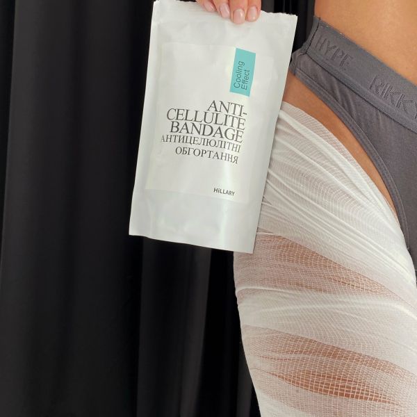 Комплекс охлаждающих антицеллюлитных обертываний Hillary Anti-Cellulite Pro Max cooling effect (10 уп.)