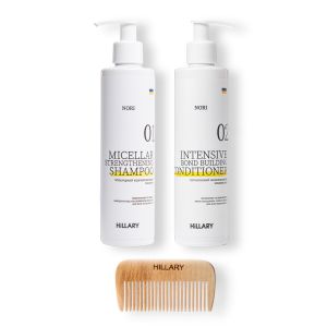 Комплексный набор для всех типов волос Hillary Nori Micellar и гребень для волос
