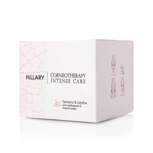Крем для жирної та проблемної шкіри Hillary Corneotherapy Intense Сare Tamanu & Jojoba, 50 мл
