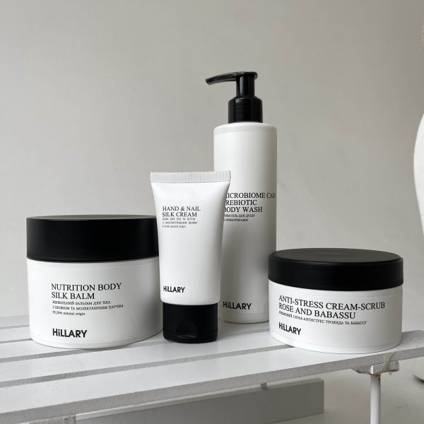 Крем-гель для душа с пребиотиками Hillary Microbiome Care Prebiotic Body Wash, 250 мл