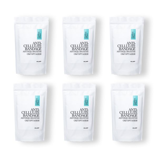 Курс охлаждающих антицеллюлитных обертываний Hillary Anti-Cellulite Pro cooling effect (6 уп.)