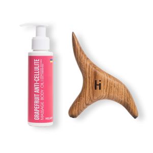 Массажер гуаша Bird Guasha Tool Bird + Антицеллюлитное масло Grapefruit Anti Cellulite