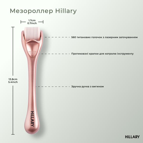 Мезороллер для кожи головы Hillary + Сыворотка для волос MULTI-ACTIVE HOP CONES