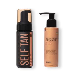 Мусс-автозагар для тела + Шиммер крем-гель Nudе Rose