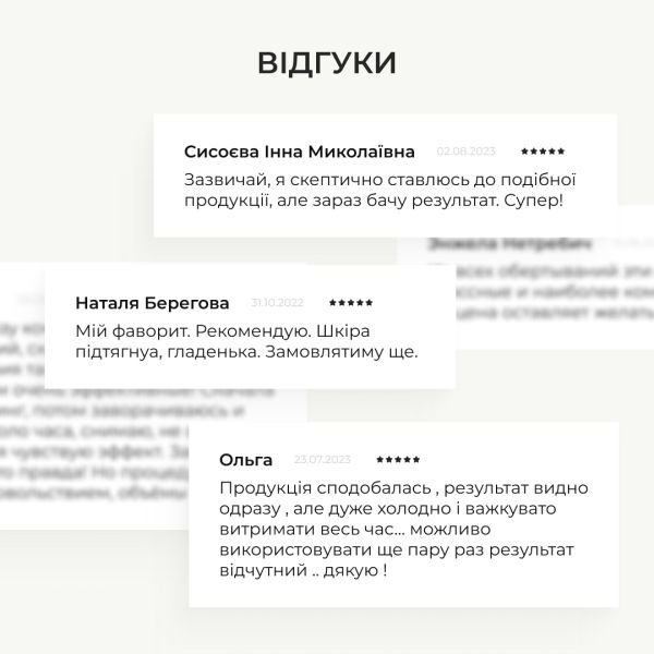 Набор антицеллюлитных липосомальных обертываний + жидкость Hillary Anti-cellulite LPD'S Slimming (6 процедур)