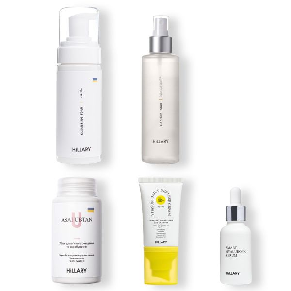 Солнцезащитный крем для лица SPF 50 + Набор по уходу за кожей лица нормального типа