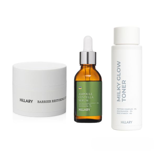 Набор для восстановления и осветления чувствительной кожи Hillary Sensitive Skin Recovery & Glow Set