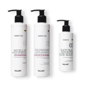 Набор для жирного типа волос Green Tea + Натуральная маска Bamboo