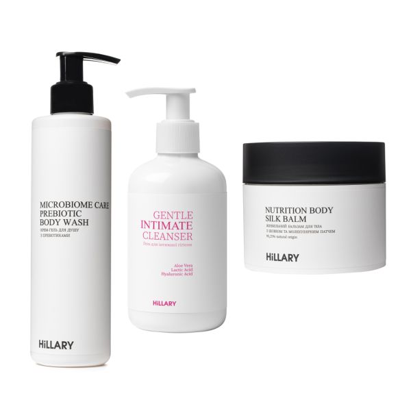 Набор для питания кожи тела и бережной очистки Hillary Body Nourishment & Gentle Cleansing Set