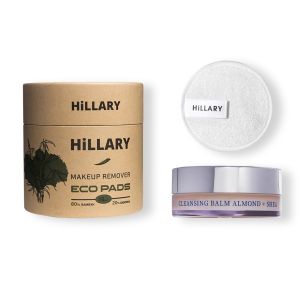 Набор для снятия макияжа Hillary Cleansing Balm Almond + Shea & ECO Pads