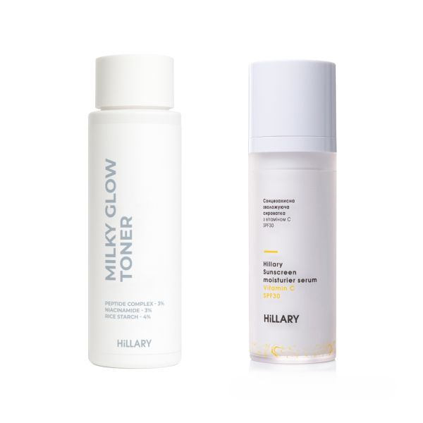 Набор для увлажнения и солнцезащиты кожи Hillary Moisturizing & SPF Protection Set