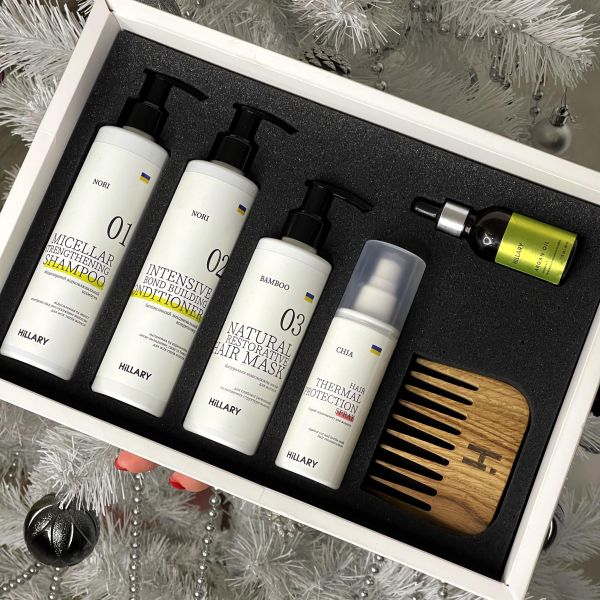 Набор комплексного ухода по всем типам волос Hillary Perfect Hair Nori