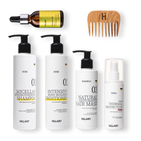 Набор комплексного ухода по всем типам волос Hillary Perfect Hair Nori