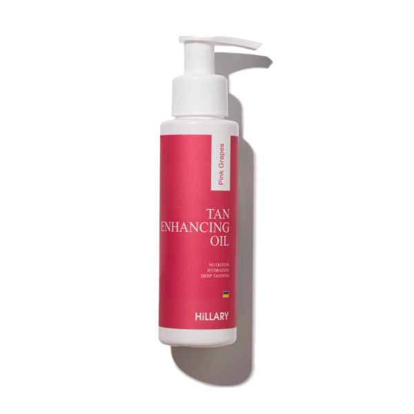 Масло для усиления загара с розовым виноградом Hillary Pink grapes tan enhancing oil, 100 мл