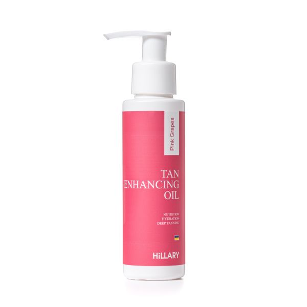 Масло для усиления загара с розовым виноградом Hillary Pink grapes tan enhancing oil, 100 мл