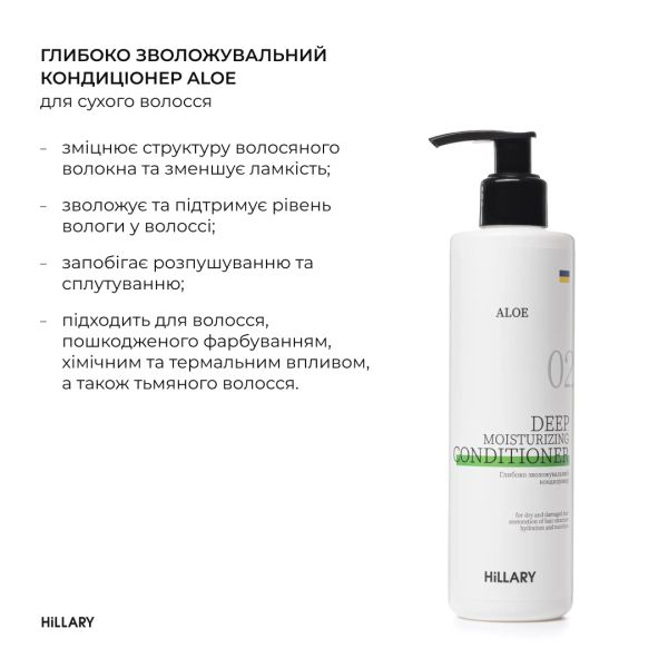 Шампунь + Кондиционер Hillary Aloe Micellar Moisturizing, 500 мл