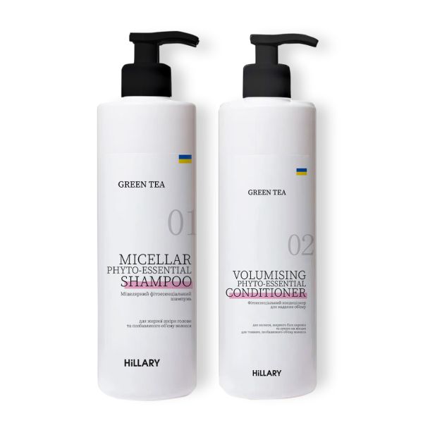 Шампунь + Кондиционер Hillary Green Tea Micellar Phyto-Essential, 500 мл