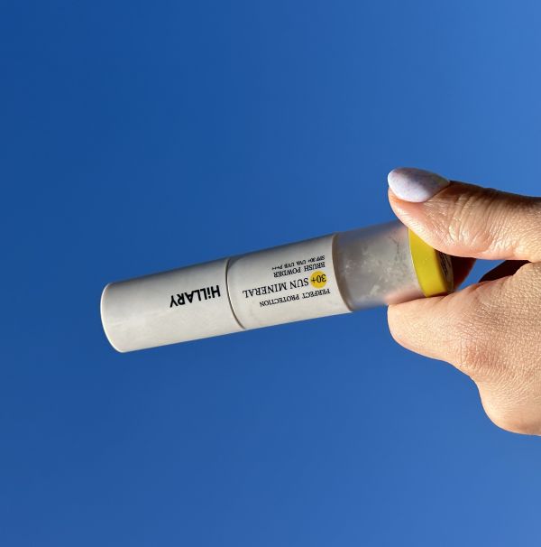 Солнцезащитная минеральная пудра натуральная бежевая с SPF 30+