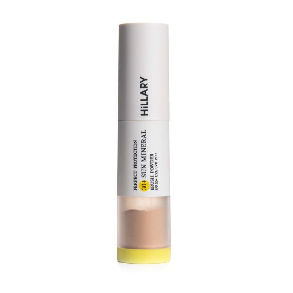 Солнцезащитная минеральная пудра натуральная бежевая с SPF 30+