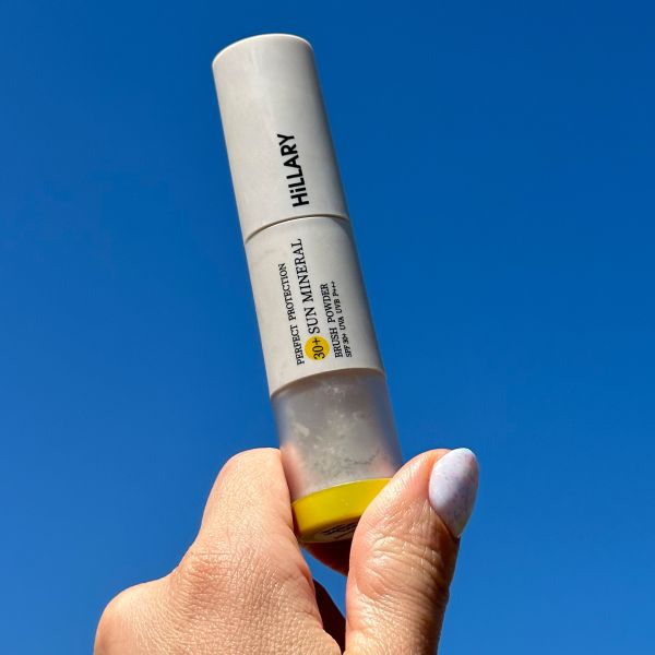 Солнцезащитная минеральная пудра натуральная бежевая с SPF 30+