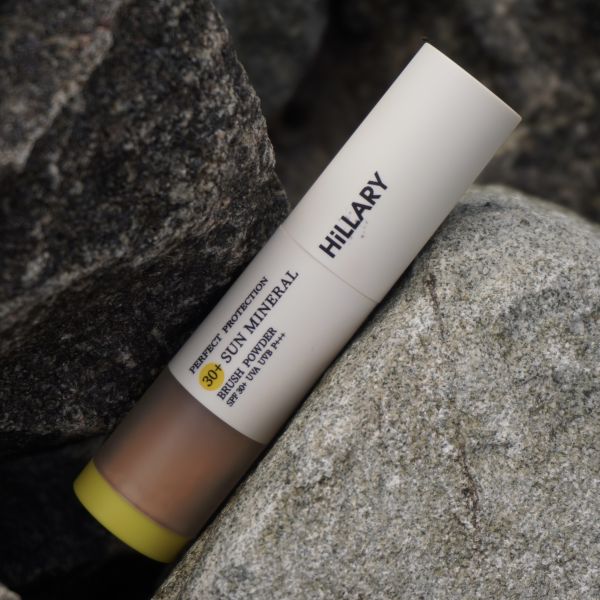 Солнцезащитная минеральная пудра натуральная бежевая с SPF 30+