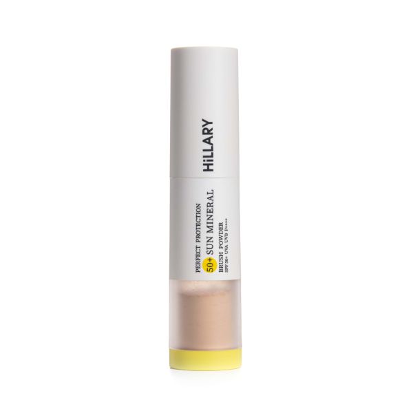 Солнцезащитная минеральная пудра натуральная бежевая с SPF 50+
