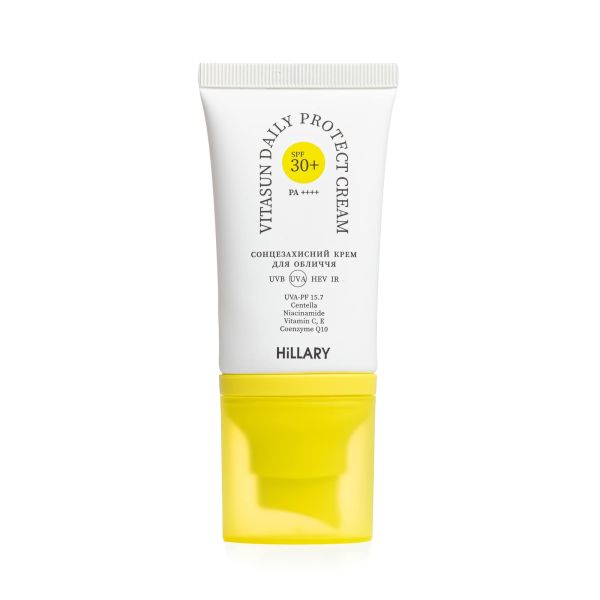 Сонцезахисний крем для обличчя SPF 30+ Hillary VitaSun Daily Protect Cream, 40 мл