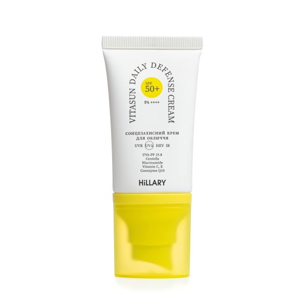 Сонцезахисний крем для обличчя SPF 50+ Hillary VitaSun Daily Defense Cream, 40 мл
