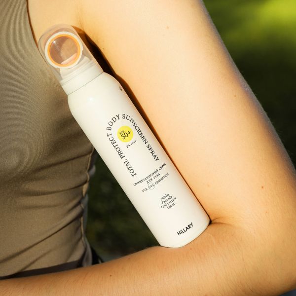 Солнцезащитный спрей SPF 50+ Hillary Total Protect Body Sunscreen Spray, 150 мл 