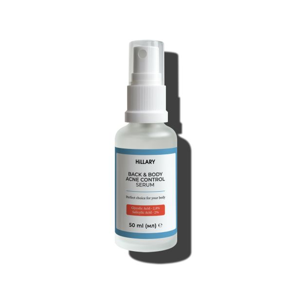 Сироватка для проблемної шкіри з саліциловою кислотою Hillary Back & Body Acne Control Serum, 50 мл
