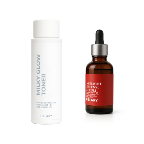 Набор против тусклости, постакне и пигментации Hillary Anti-Dullness & Post-Acne Brightening Set