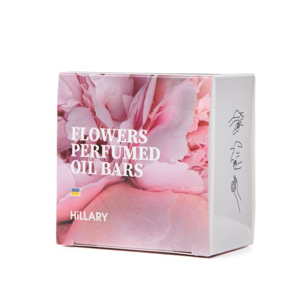 Твердый парфюмированный крем-баттер для тела Hillary Perfumed Oil Bars Flowers, 65 г